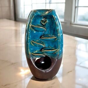 INSCENTS Waterfall Ceramic Incense Holder Cone Burner Home Decor Aromatherapy